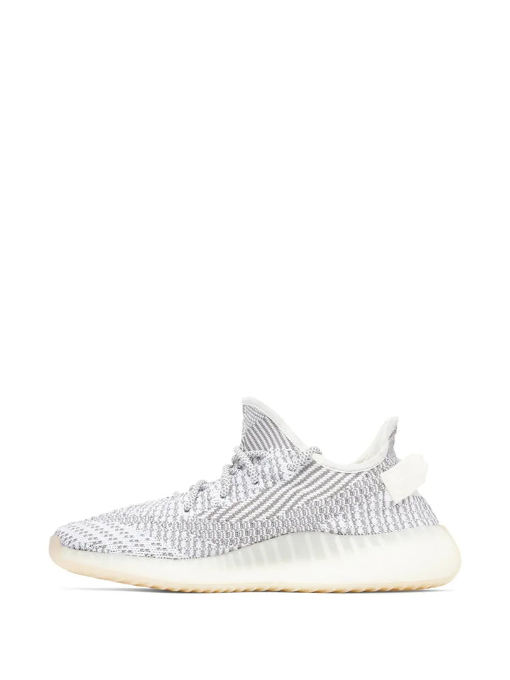 adidas Yeezy Boost 350 V2 Static Sneakers — Grey/White — Size US M 5.5 - US W 7 — Back View