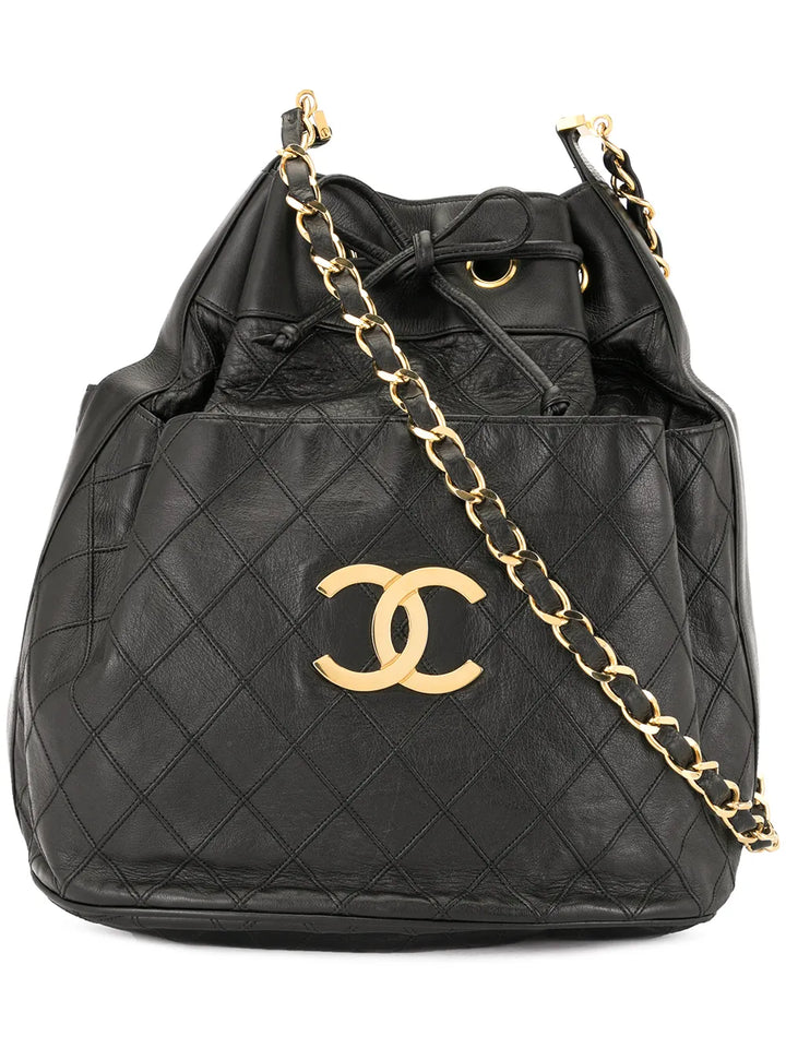 Chanel Pre Owned 1989 1991 Cosmos Quilted Cc Logos Shoulder Bag — Same as shown — Size One Size — Front View