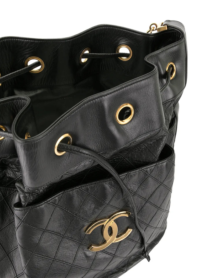 Chanel Pre Owned 1989 1991 Cosmos Quilted Cc Logos Shoulder Bag — Same as shown — Size One Size — Detail View