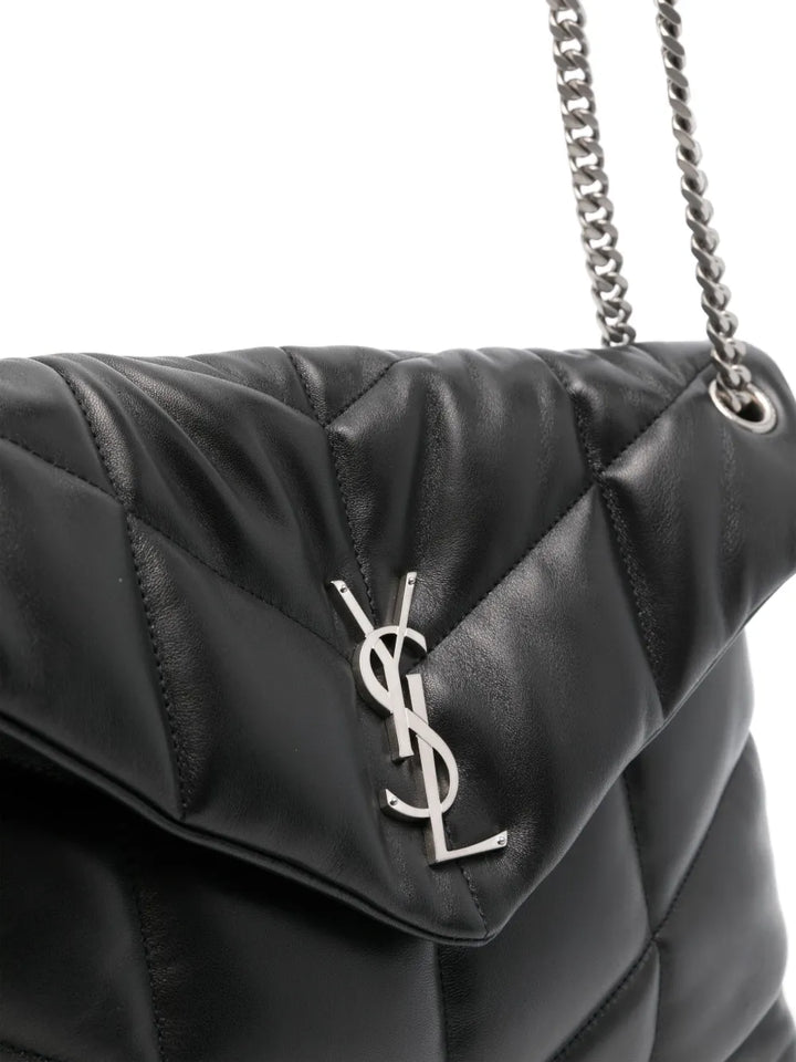Saint Laurent Medium Loulou Leather Shoulder Bag — Same as shown — Size One Size — Top View