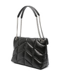 Saint Laurent Medium Loulou Leather Shoulder Bag — Same as shown — Size One Size — Back View