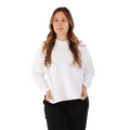 F2R Ottoman Rib Long Sleeve Top — Black — Size XSmall — Front View