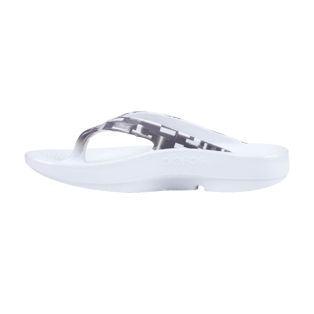 Oofos OOlala Geo — Geo Pink — Size B — Width 6 — Side View