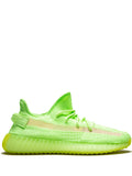 adidas Yeezy Boost 350 V2 Glow In The Dark Sneakers — Fluorescent Green — Size US M 5.5 - US W 7 — Front View