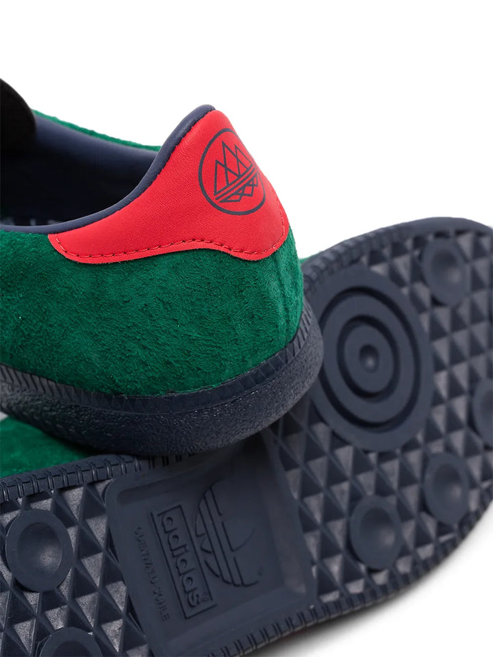 adidas Blackburn Spzl Collegiate Green/Scarlet Sneakers — Collegiate Green/Scarlet Red — Size US M 10 - US W 11.5 — Back View