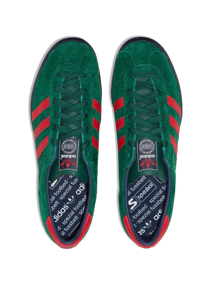 adidas Blackburn Spzl Collegiate Green/Scarlet Sneakers — Collegiate Green/Scarlet Red — Size US M 10 - US W 11.5 — Top View