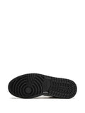 Air Jordan 1 Low Gold Toe Sneakers — Black/White/Gold-Tone — Size US M 9.5 - US W 11 — Top View