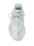 adidas Yeezy Boost 350 V2 Cloud White Reflective  Sneakers — White/Light Blue — Size US M 11 - US W 12.5 — Top View