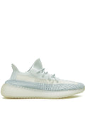 adidas Yeezy Boost 350 V2 Cloud White Sneakers — White/Light Blue — Size US M 11 - US W 12.5 — Front View