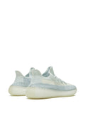 adidas Yeezy Boost 350 V2 Cloud White Sneakers — White/Light Blue — Size US M 11 - US W 12.5 — Back View