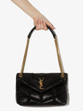 Saint Laurent Small Loulou Puffer Shoulder Bag — Same as shown — Size One Size — Top View