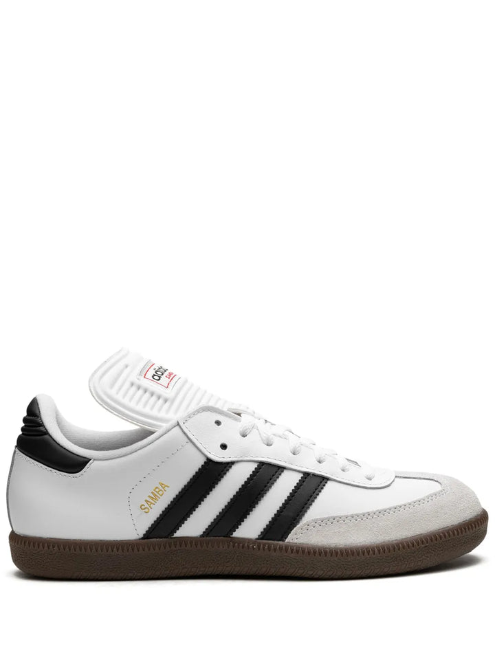 adidas Samba Classic White/Black Sneakers — White/Black — Size US M 8.5 - US W 10 — Front View