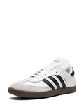 adidas Samba Classic White/Black Sneakers — White/Black — Size US M 8.5 - US W 10 — Detail View