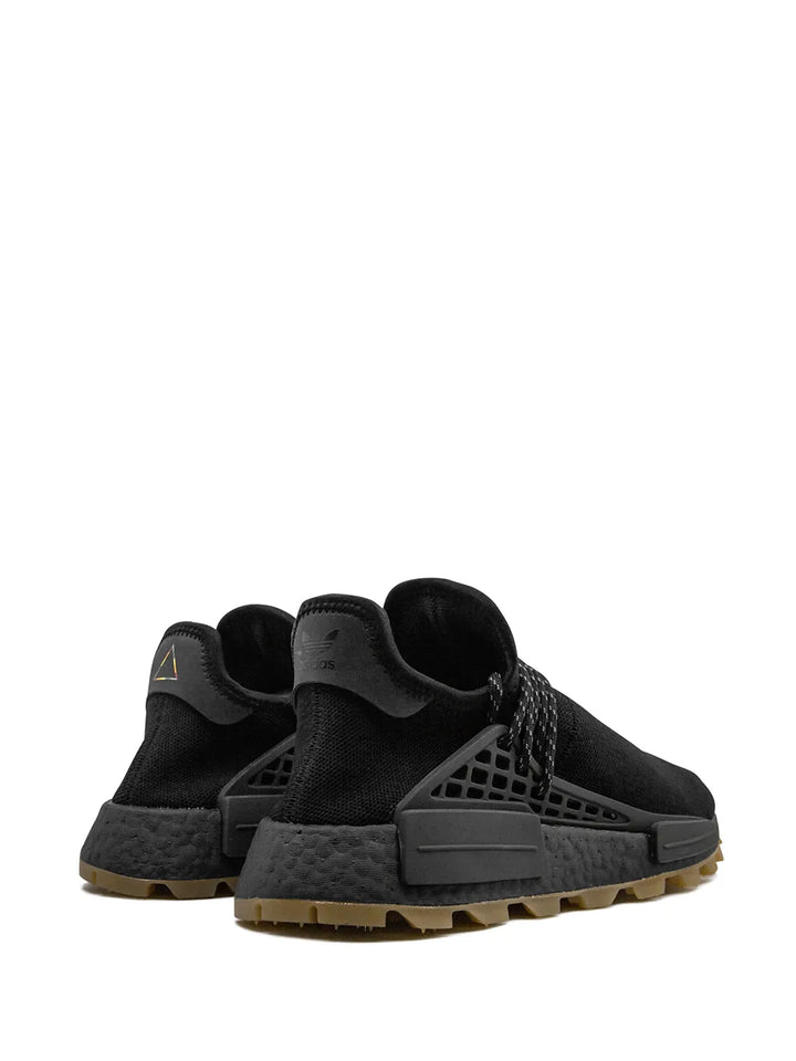 adidas X Pharrell Williams Hu Nmd Prd Core Black Sneakers — Core Black — Size US M 7 - US W 8.5 — Back View
