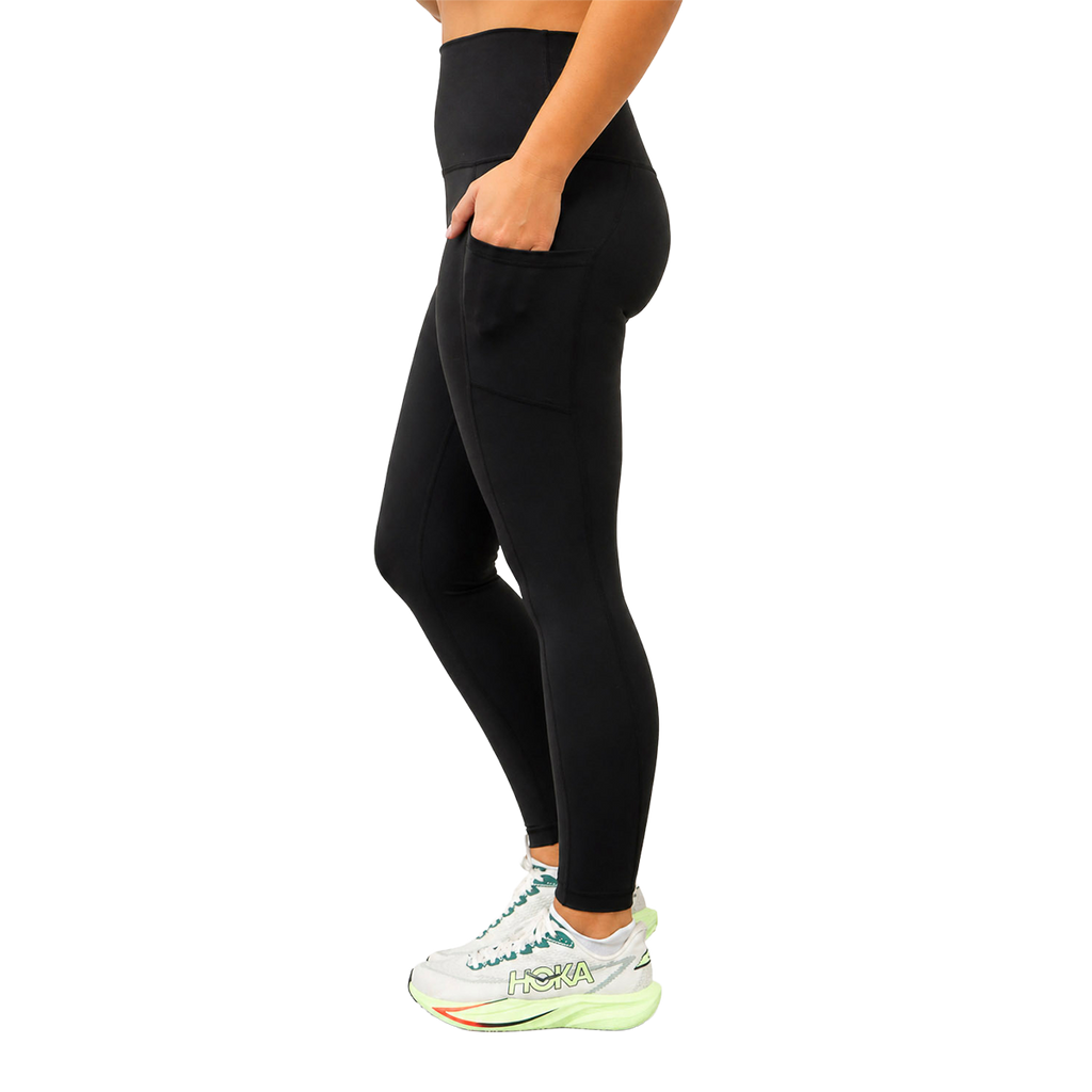 F2R Lux Elastic Free Super High Rise Side Pocket Ankle Tight — Naval Academy — Size XSmall — Top View