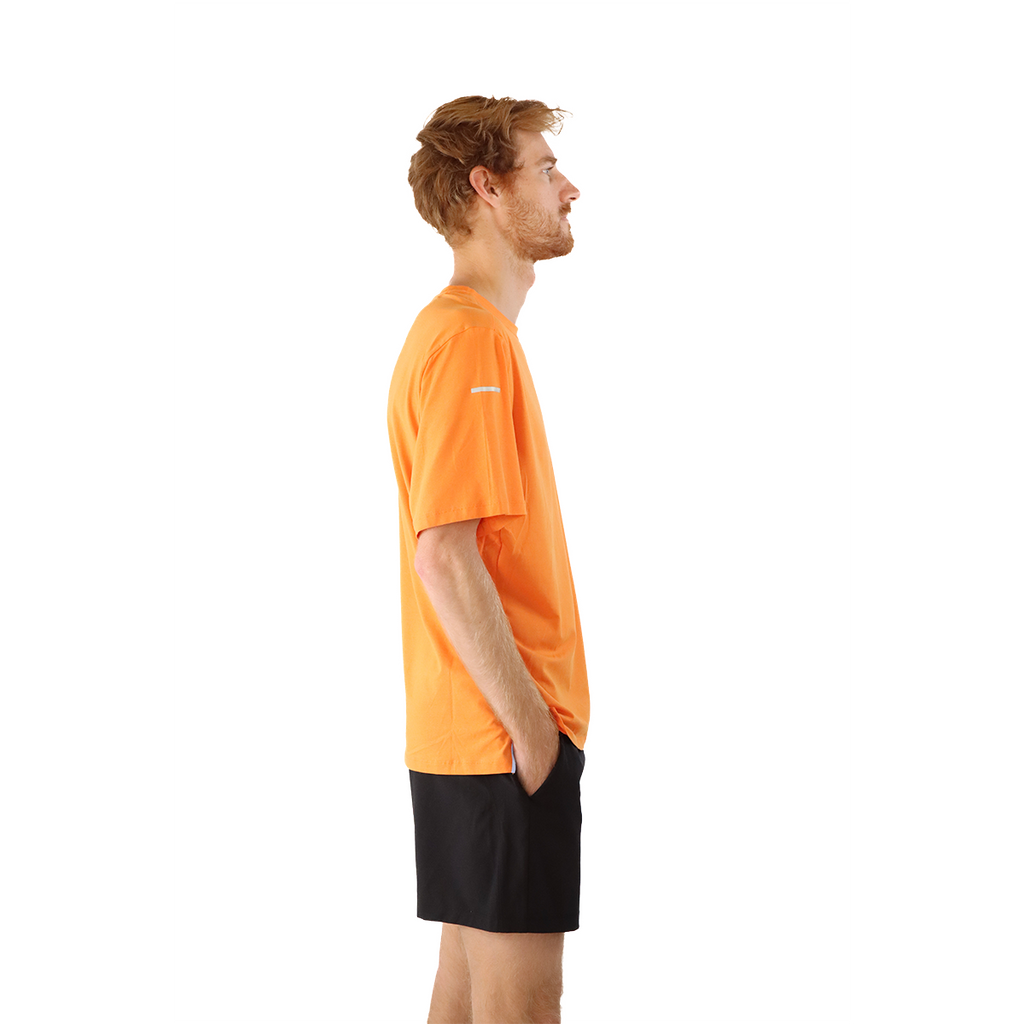 F2R Modal Jersey Shortsleeve Tee — Amber Glow — Size Small — Side View