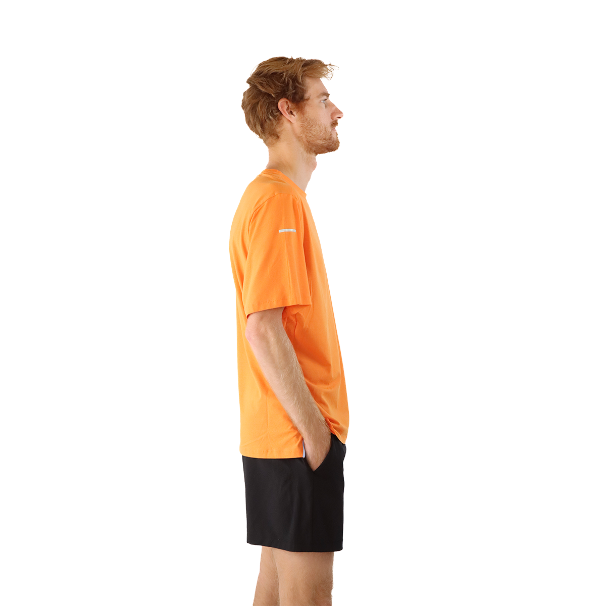 F2R Modal Jersey Shortsleeve Tee — Amber Glow — Size Small — Side View