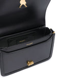 Saint Laurent Monogram Leather Shoulder Bag — Same as shown — Size One Size — Detail View
