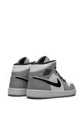 Air Jordan 1 Mid Light Smoke Grey Sneakers — Grey — Size US M 11.5 - US W 13 — Back View