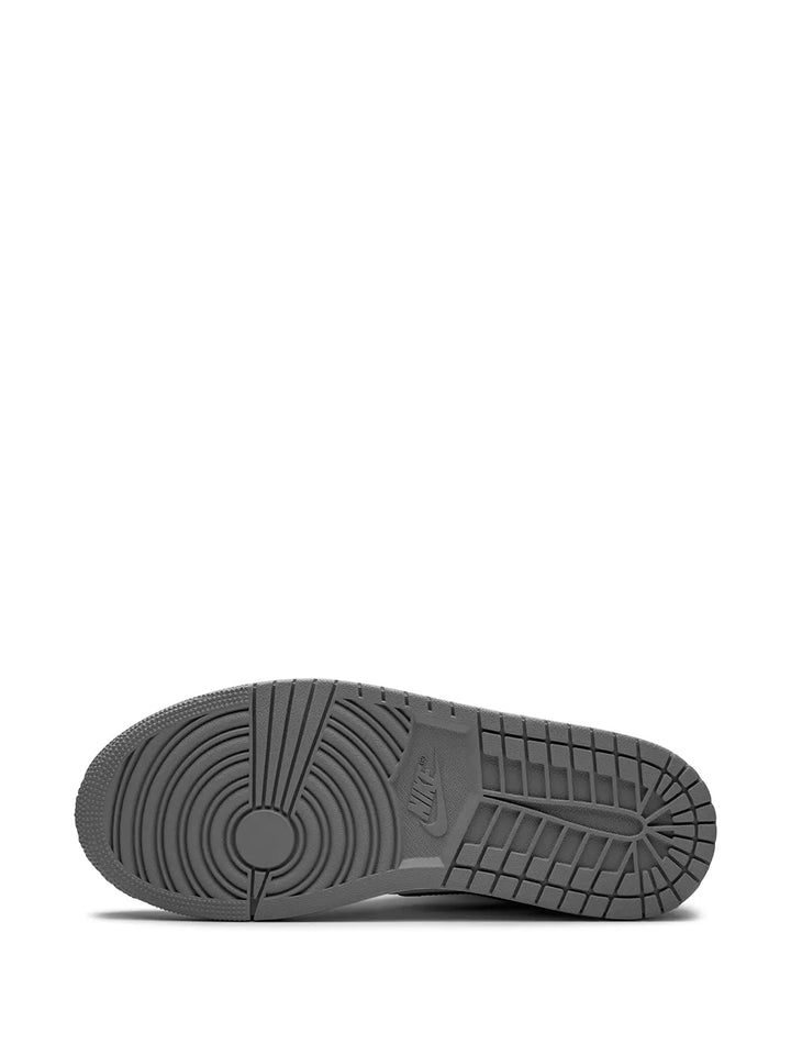 Air Jordan 1 Mid Light Smoke Grey Sneakers — Grey — Size US M 11.5 - US W 13 — Top View