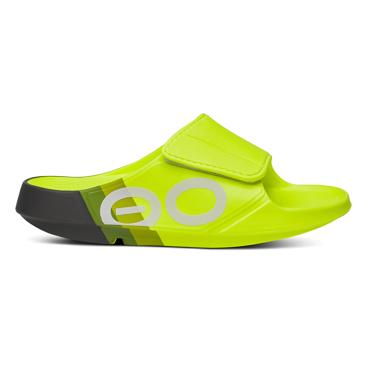 Oofos OOahh Sport Flex Ltd — Black Camo — Size D — Width 7 M / 9 W — Front View