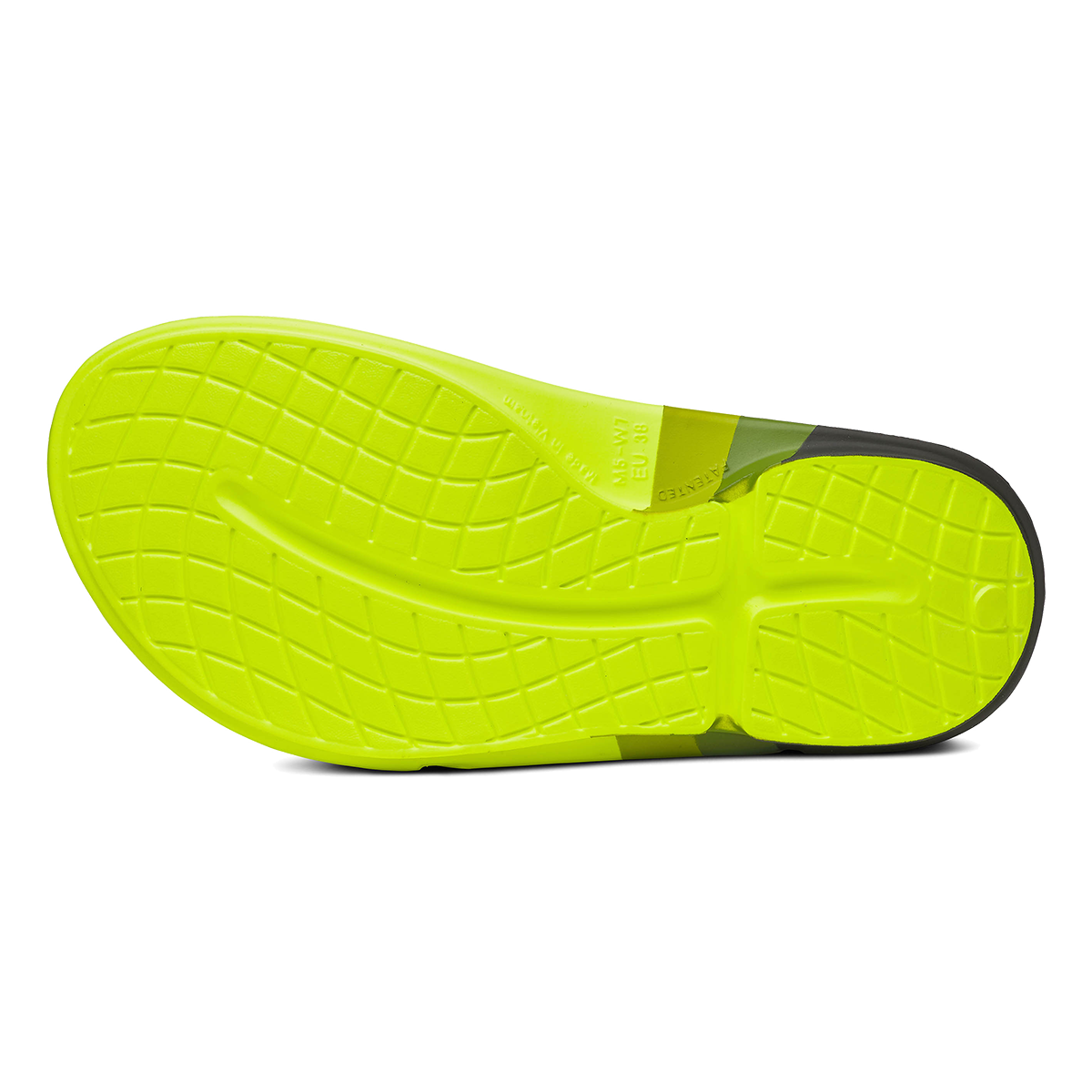 Oofos OOahh Sport Flex Ltd — Black Camo — Size D — Width 7 M / 9 W — Top View