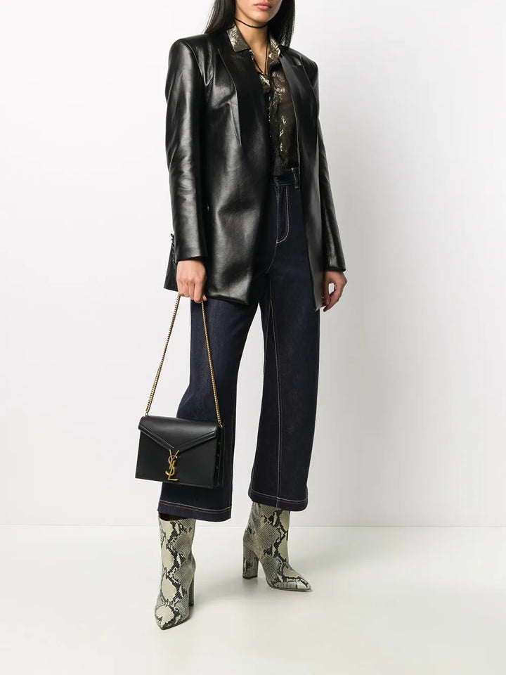 Saint Laurent Cassandra Monogram Shoulder Bag — Same as shown — Size One Size — Side View