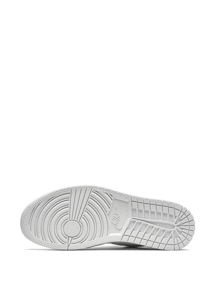 Air Jordan 1 Low Triple White Sneakers — White — Size US M 9.5 - US W 11 — Top View