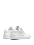 Air Jordan 1 Low Triple White Sneakers — White — Size US M 9.5 - US W 11 — Back View