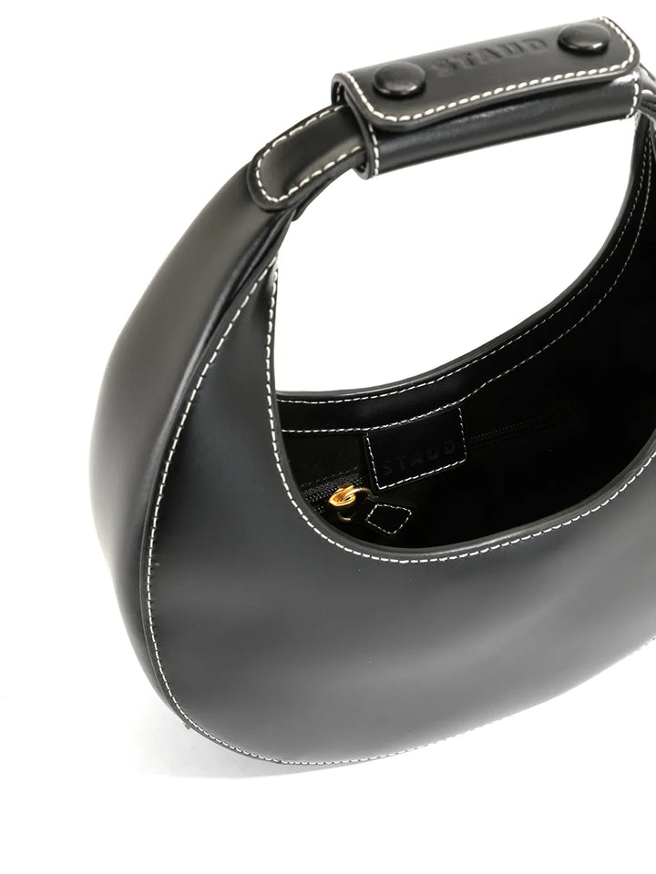 Staud Mini Moon Leather Shoulder Bag — Same as shown — Size One Size — Detail View