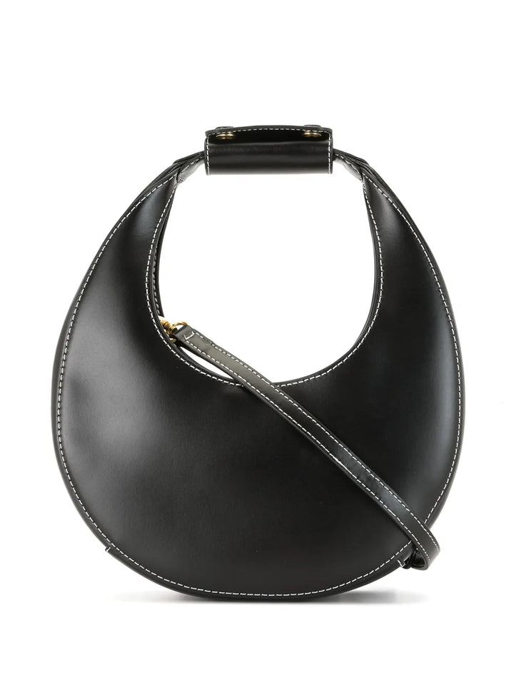 Staud Mini Moon Leather Shoulder Bag — Same as shown — Size One Size — Front View