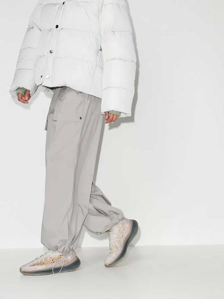 adidas Yeezy Boost 380 Pepper Sneakers — Light Grey/Light Brown — Size US M 8.5 - US W 10 — Back View