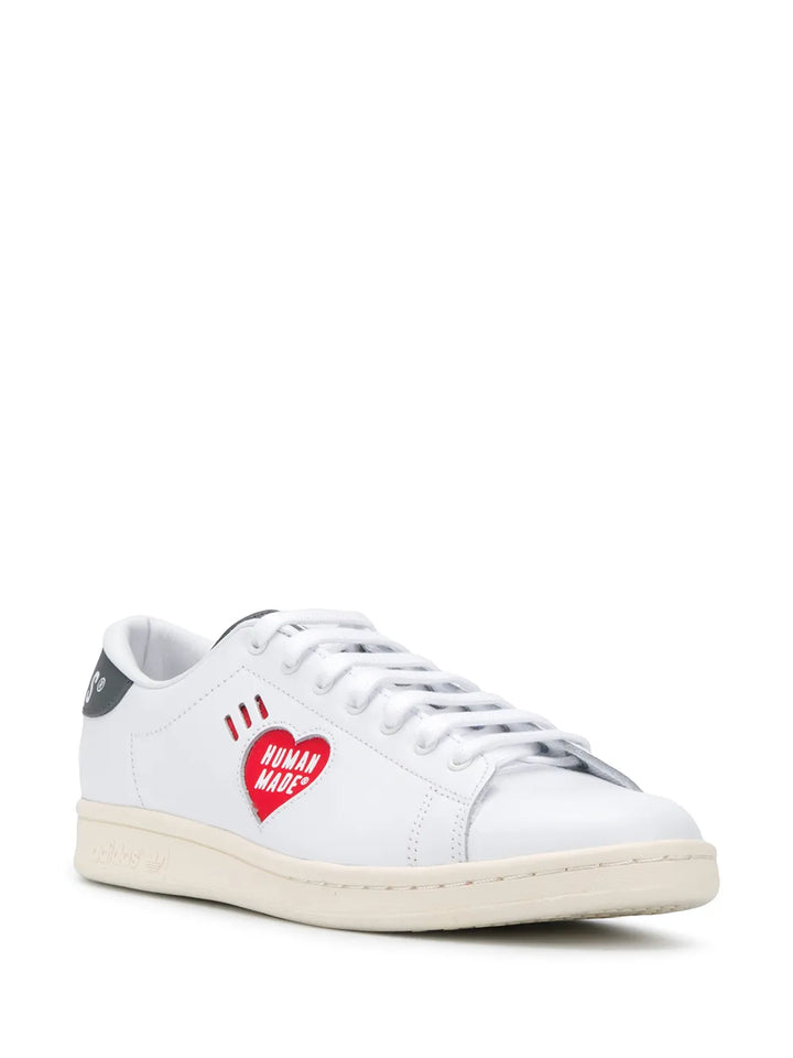 adidas X Human Made Stan Smith Sneakers — White/Black/Red — Size US M 11.5 - US W 13 — Side View