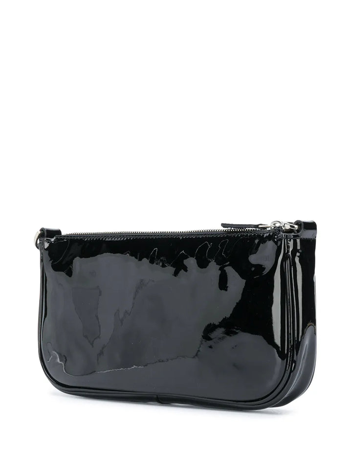 By Far Black Patent Shoulder Bag — Same as shown — Size One Size — Back View