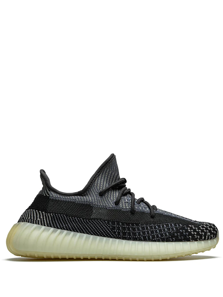 adidas Yeezy Boost 350 V2 Asriel/Carbon Sneakers — Grey — Size US M 9 - US W 10.5 — Front View