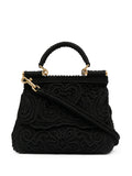 Dolce Gabbana Small Sicily Lace Top Handle Bag — Same as shown — Size One Size — Front View