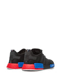 adidas Nmd_R1 Black/Red/Blue Sneakers — Core-Black/Lush-Blue — Size US M 4.5 - US W 6 — Back View