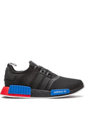 adidas Nmd_R1 Black/Red/Blue Sneakers — Core-Black/Lush-Blue — Size US M 4.5 - US W 6 — Front View