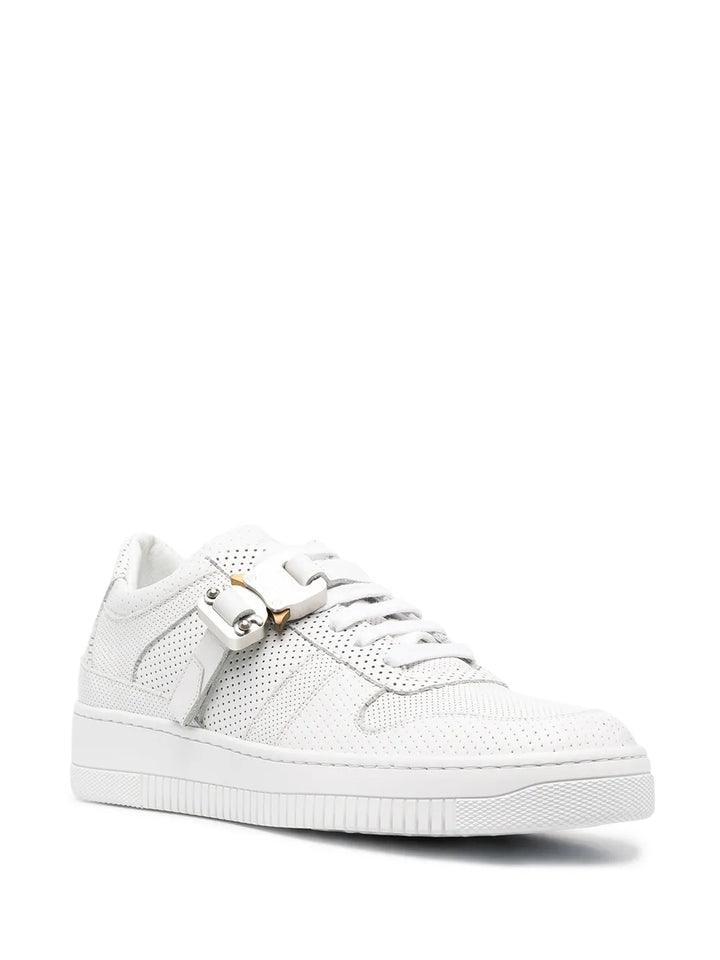 1017 Alyx 9Sm Signature Buckle Sneakers — White — Size US M 3.5 - US W 5 — Side View