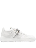 1017 Alyx 9Sm Signature Buckle Sneakers — White — Size US M 3.5 - US W 5 — Front View
