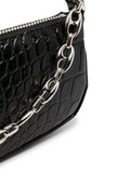 By Far Crocodile Embossed Shoulder Bag — Same as shown — Size One Size — Detail View