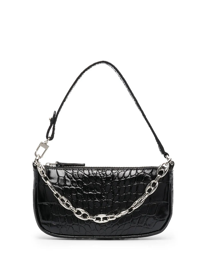 By Far Crocodile Embossed Shoulder Bag — Same as shown — Size One Size — Front View