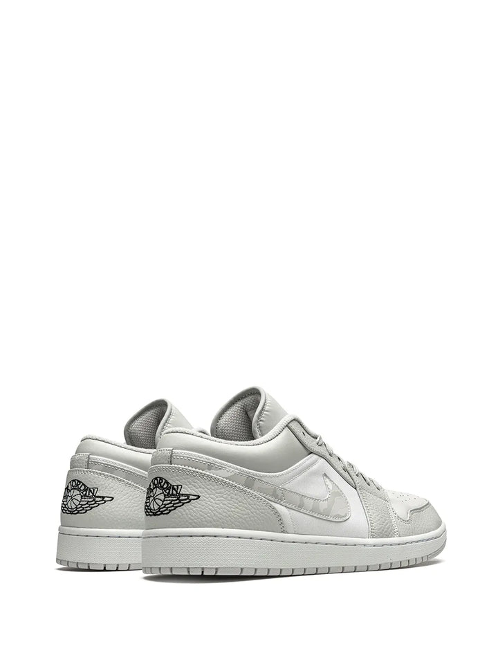 Air Jordan 1 Low White Camo Sneakers — Same as shown — Size US M 9.5 - US W 11 — Back View