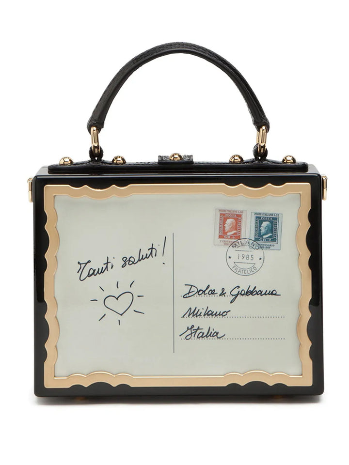 Dolce Gabbana Postcard Dolce Box Top Handle Bag — Same as shown — Size One Size — Side View