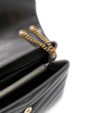 Saint Laurent Loulou Logo Plaque Shoulder Bag — Same as shown — Size One Size — Detail View