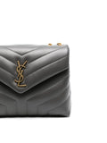 Saint Laurent Loulou Logo Plaque Shoulder Bag — Same as shown — Size One Size — Top View