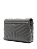 Saint Laurent Loulou Logo Plaque Shoulder Bag — Same as shown — Size One Size — Back View