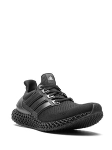 adidas Ultra 4D Triple Black Sneakers — Black — Size US M 5 - US W 6.5 — Top View