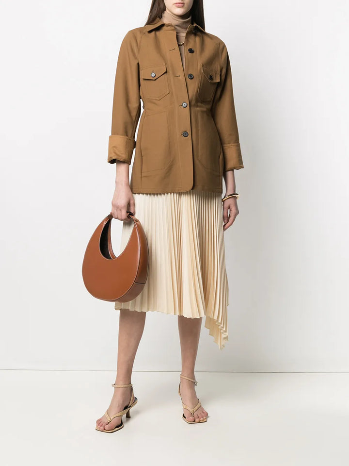 Staud Moon Leather Shoulder Bag — Same as shown — Size One Size — Side View
