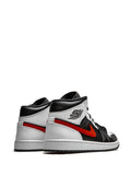 Air Jordan 1 Mid Chile Red Sneakers — Black/White — Size US M 11.5 - US W 13 — Back View